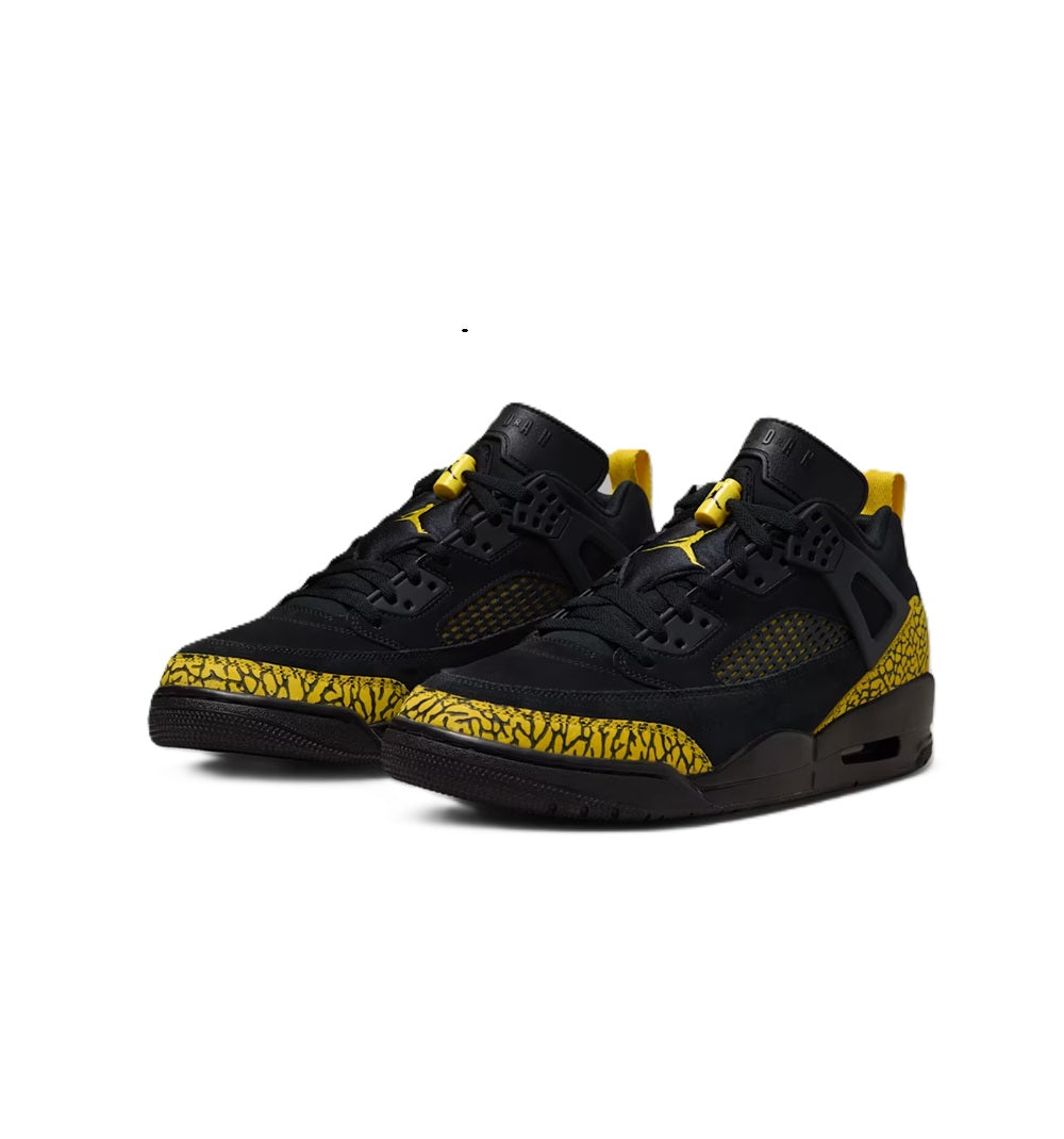 Men's Jordan Spizike Low Black/Black-Speed Yellow (IQ9368 010)