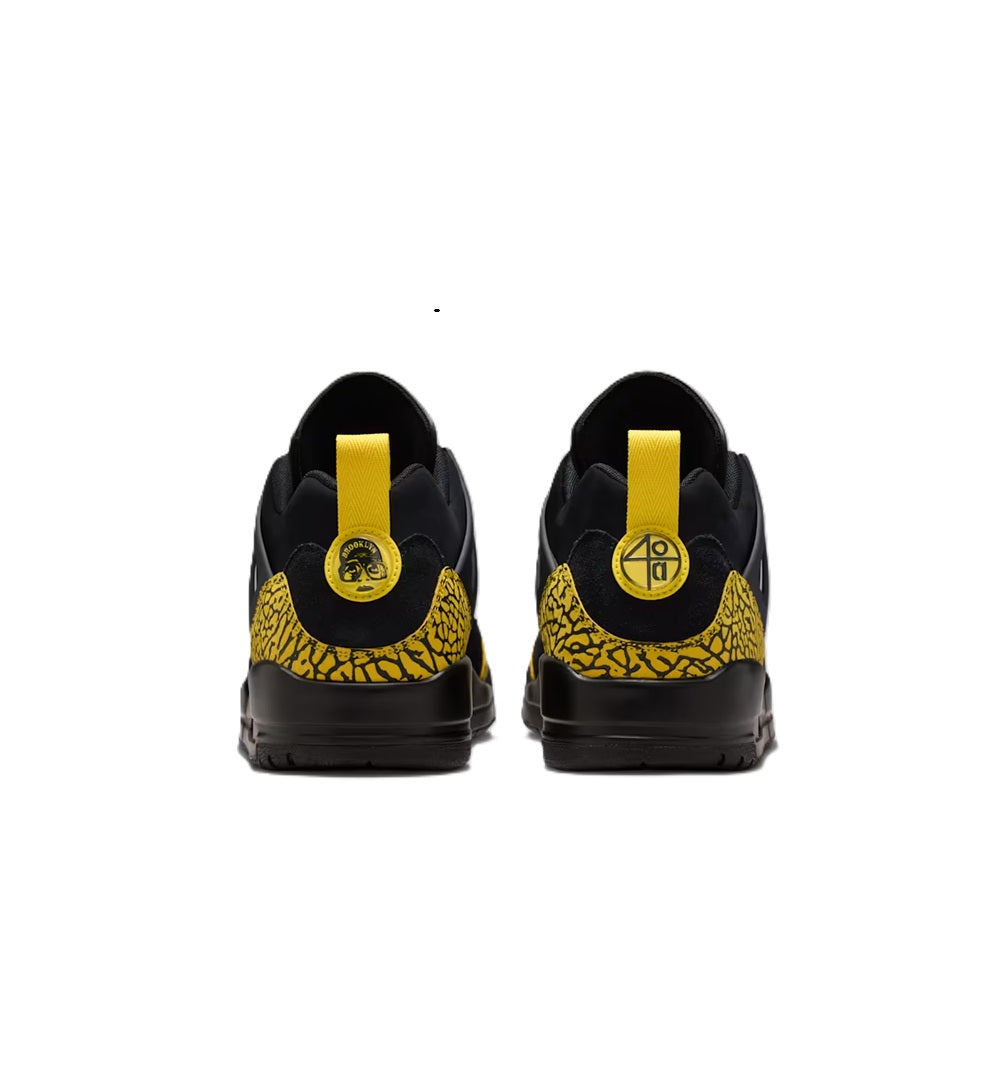 Men's Jordan Spizike Low Black/Black-Speed Yellow (IQ9368 010)