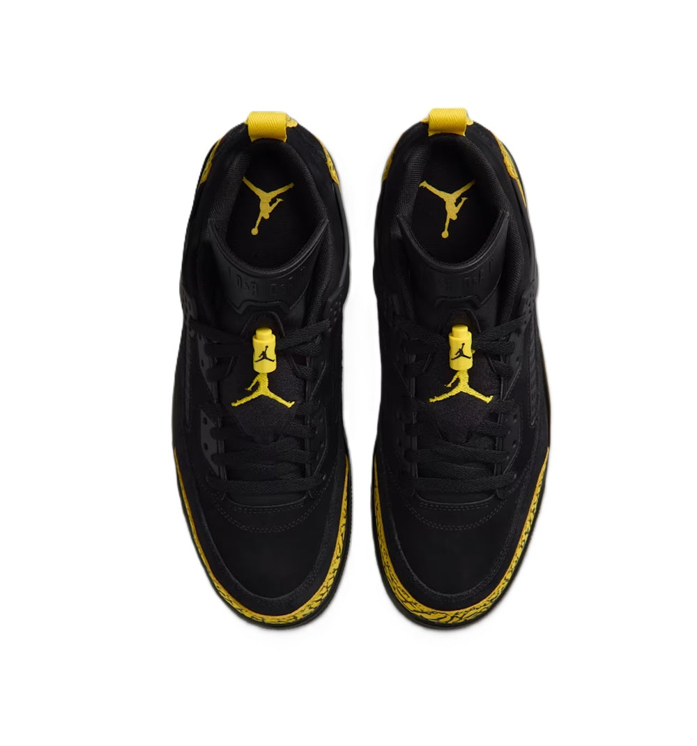 Men's Jordan Spizike Low Black/Black-Speed Yellow (IQ9368 010)