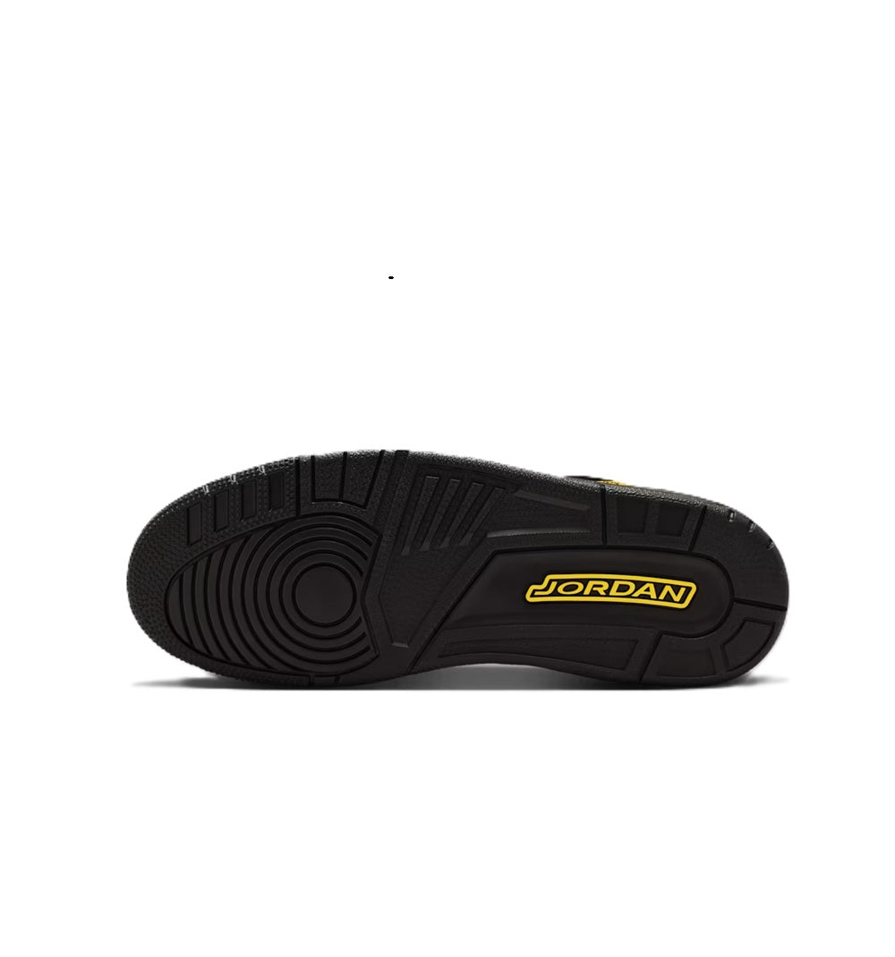 Men's Jordan Spizike Low Black/Black-Speed Yellow (IQ9368 010)