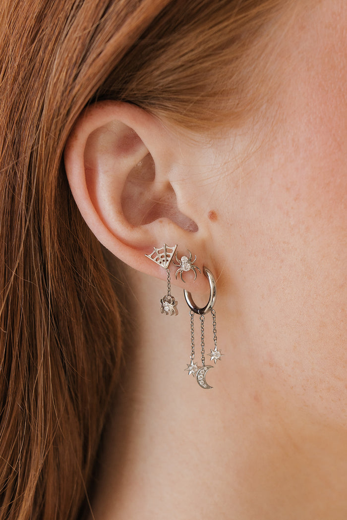 Itsy Bitsy Spider Flat Back Stud