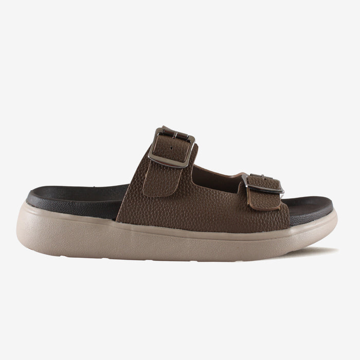 Jade Slides – Brown Comfort Sandals for Women