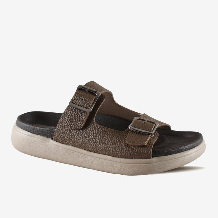 Jade Slides – Brown Comfort Sandals for Women