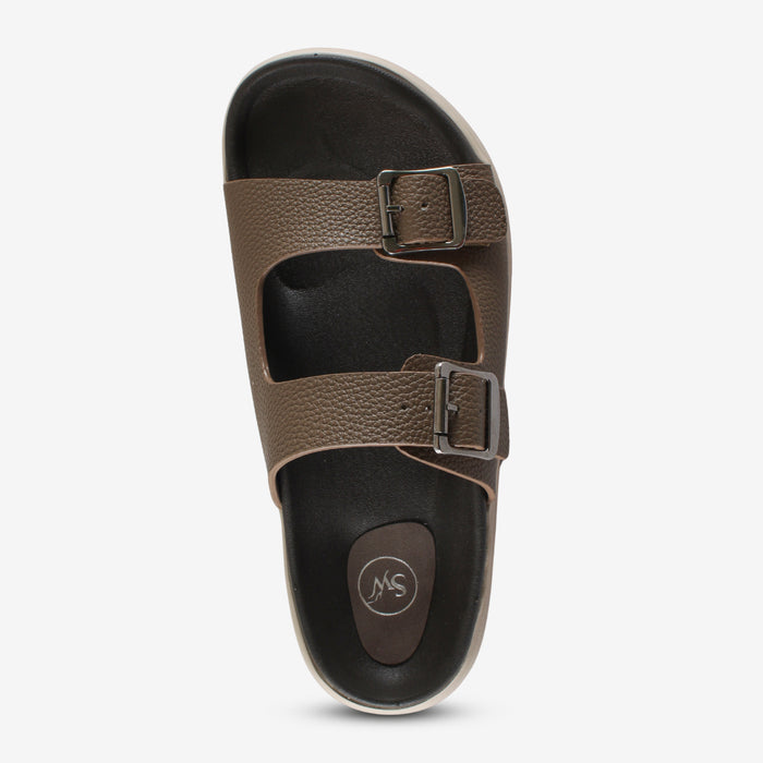 Jade Slides – Brown Comfort Sandals for Women