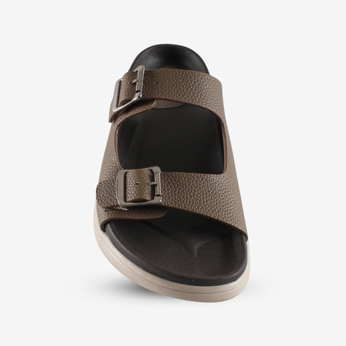 Jade Slides – Brown Comfort Sandals for Women