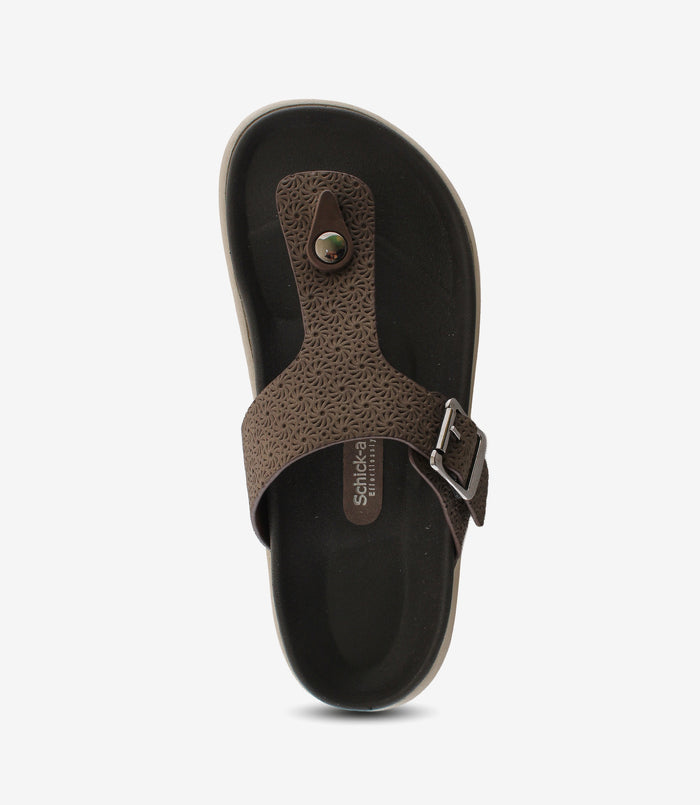 Jade Thong – Brown Comfort Sandals for Women