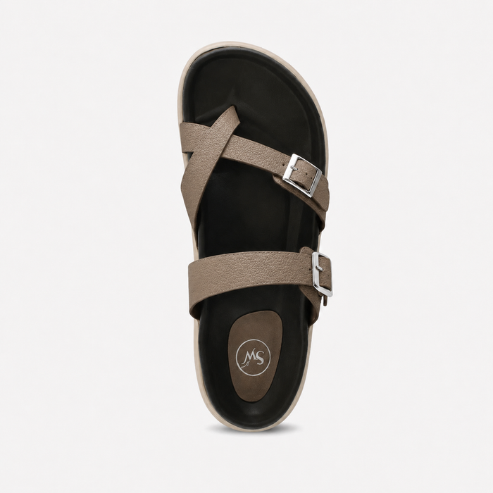 Jade Toe Strap – Brown Comfort Sandals for Women