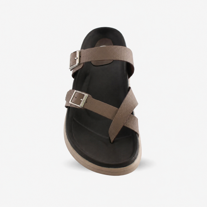 Jade Toe Strap – Brown Comfort Sandals for Women
