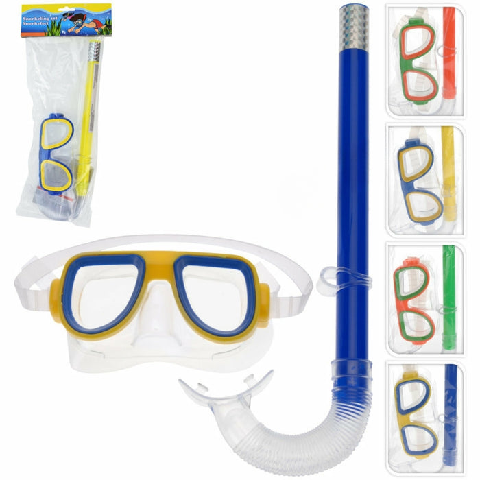Kinder Schnorchel-Set – Taucherbrille & Schnorchel | 4 Farben | CE