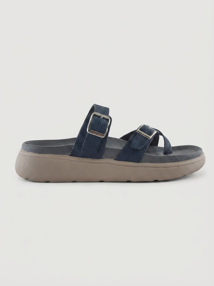 Latina Toe Strap – Blue Comfort Sandals for Women