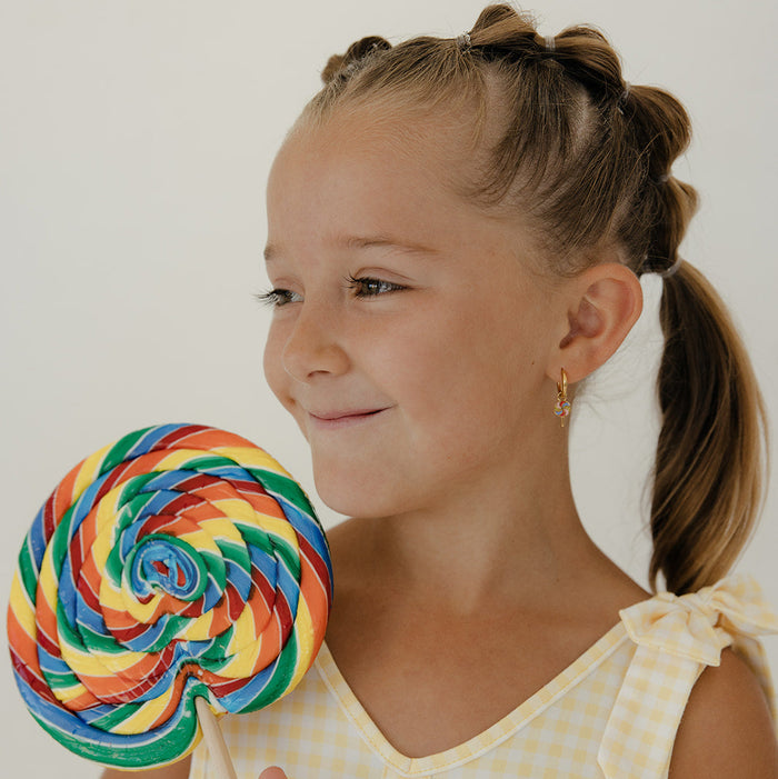 Lollipop Charm Hoops