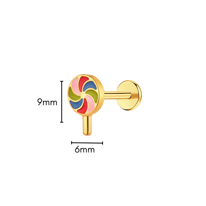 Lollipop Flat Back Stud