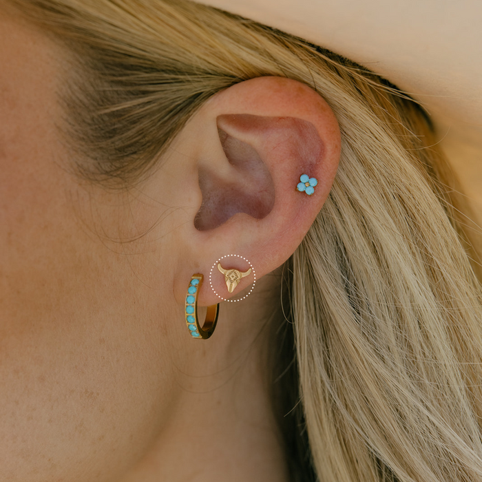 Longhorn Flat Back Stud