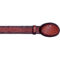 Los Altos Men's Faded Cognac Ostrich Cowboy Belt