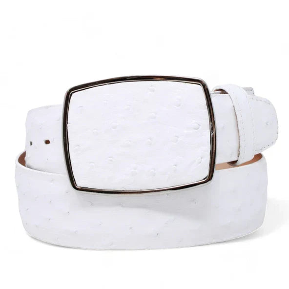 Los altos Men's Ostrich Cowboy Belt C11A0328