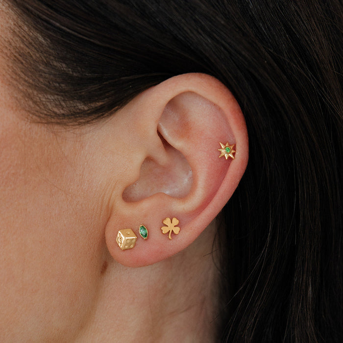 Lucky Dice Flat Back Stud