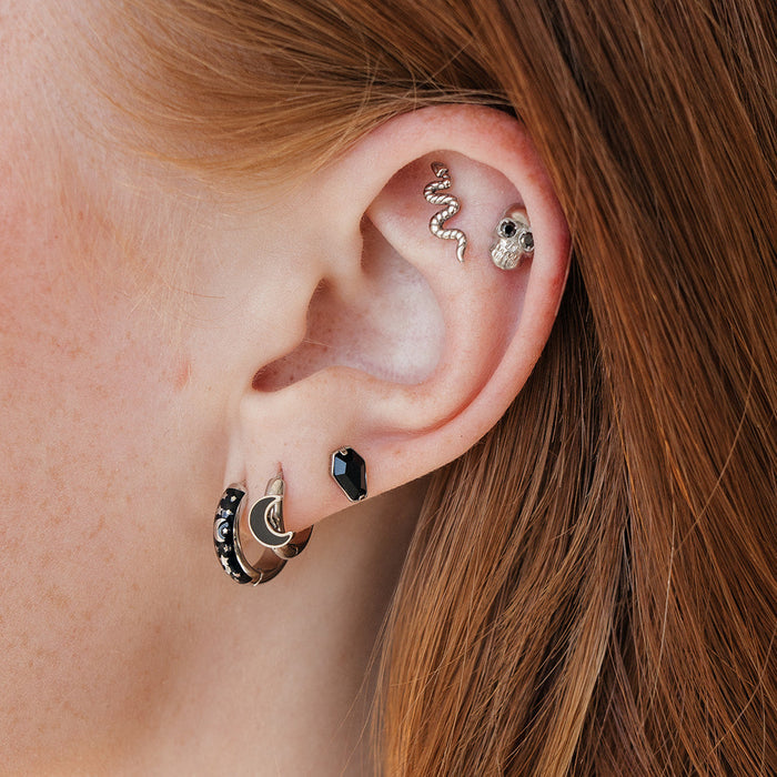 Luna Enamel Hoops