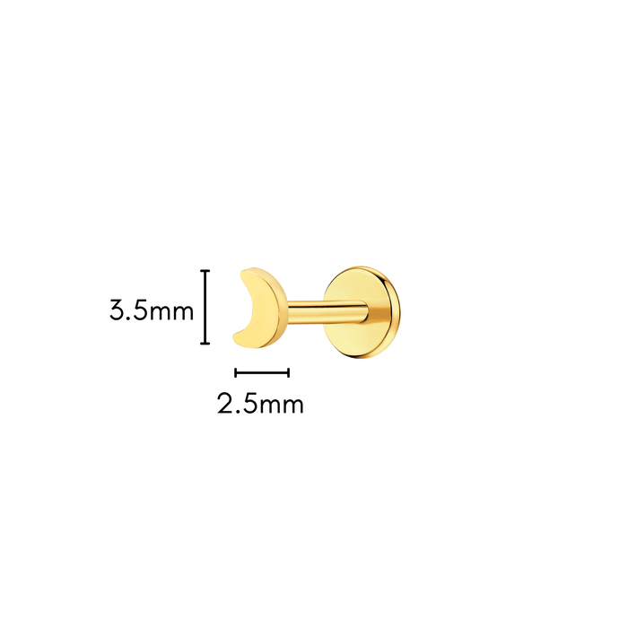 Luna Flat Back Stud
