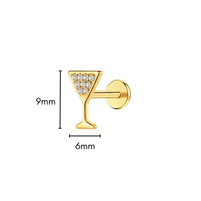 Martini Flat Back Stud