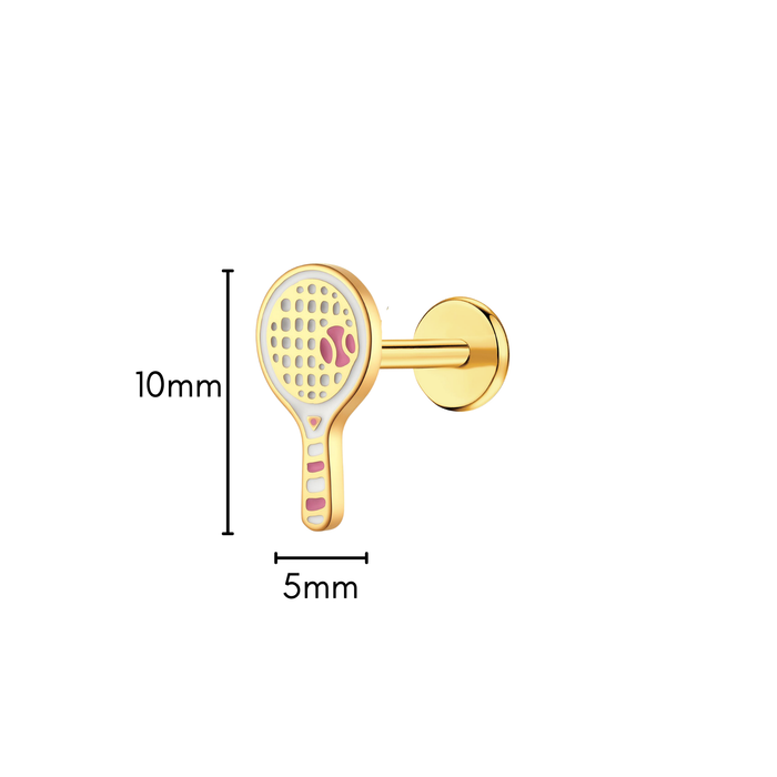 Match Point Enamel Flat Back Stud