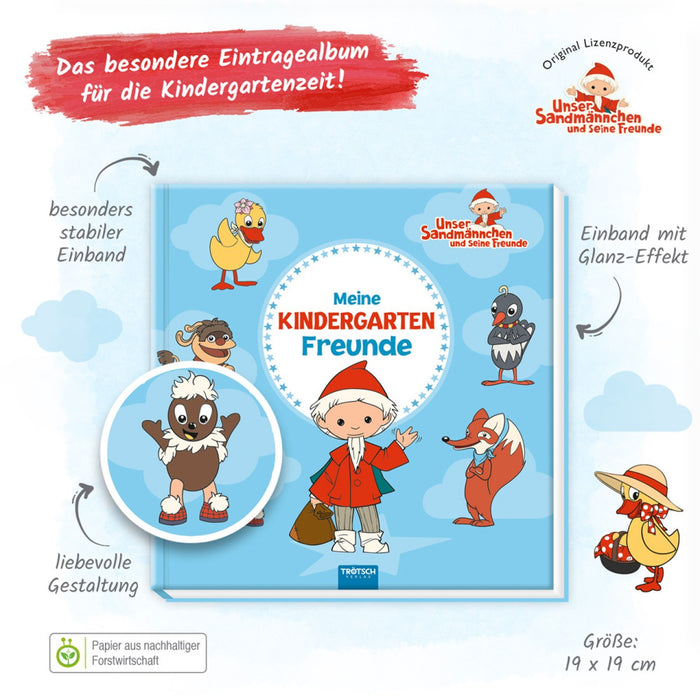 Meine Kindergartenfreunde – Sandmännchen Freundebuch Hardcover