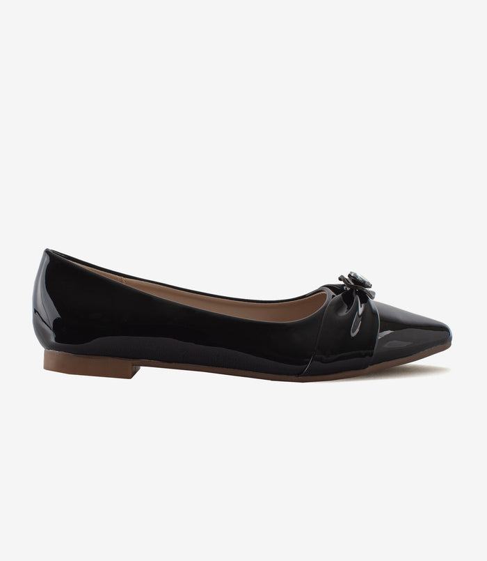 Mia – Black Ballerina Flats for Women