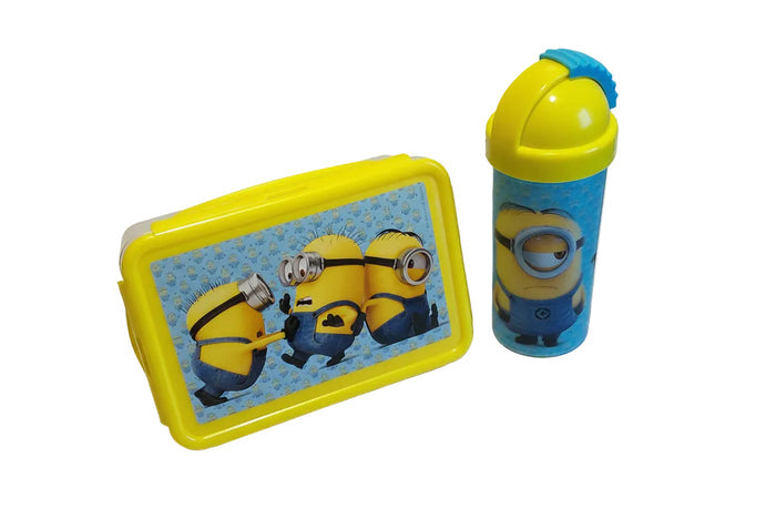 Minions Trinkflasche & Brotdose Set – Kindergarten & Schule
