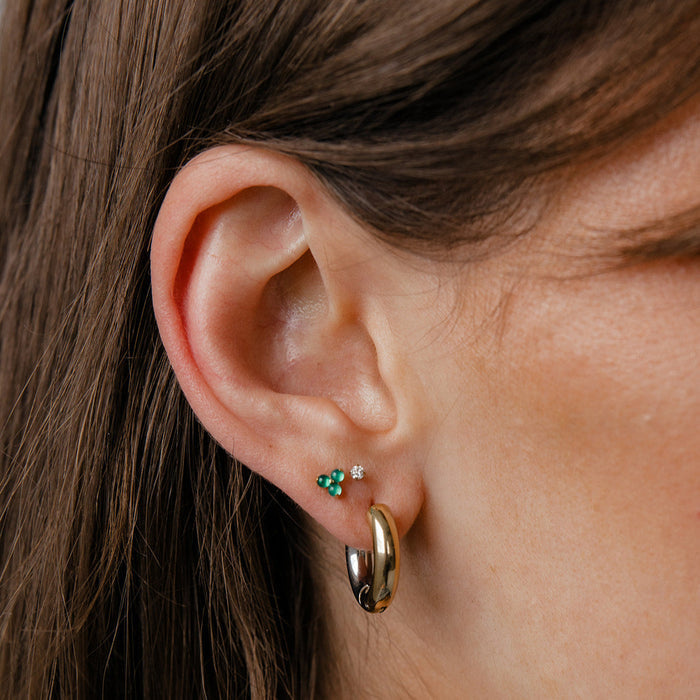 Mixed Metal Hoops