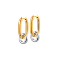 Mixed Mood Hoops in Titanium