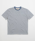 Mollusk Striped Heavy T-Shirt - Natural / Indigo
