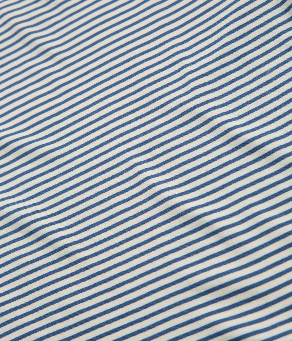 Mollusk Striped Heavy T-Shirt - Natural / Indigo