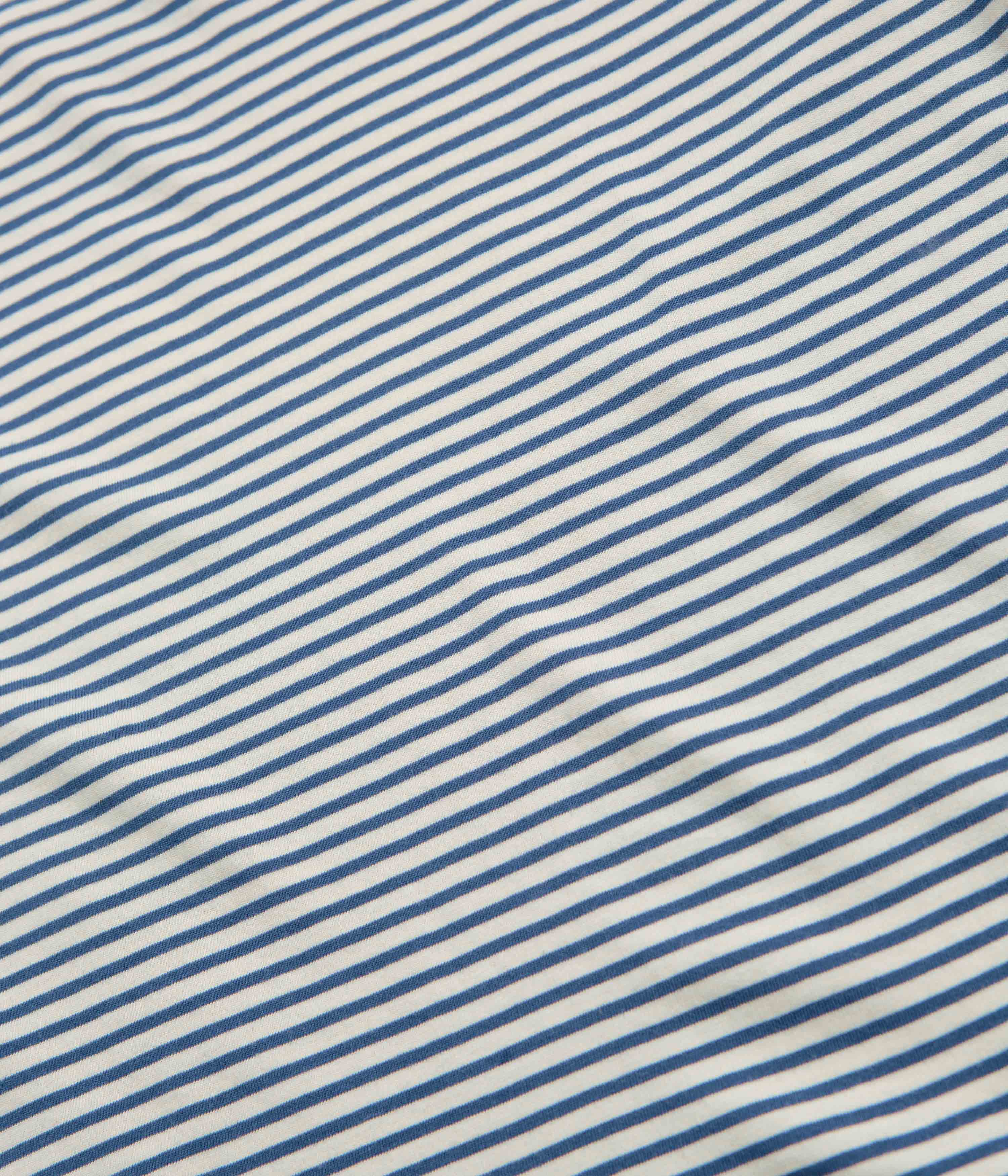 Mollusk Striped Heavy T-Shirt - Natural / Indigo
