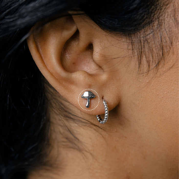 Mushroom Flat Back Stud
