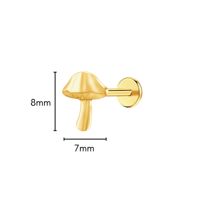 Mushroom Flat Back Stud