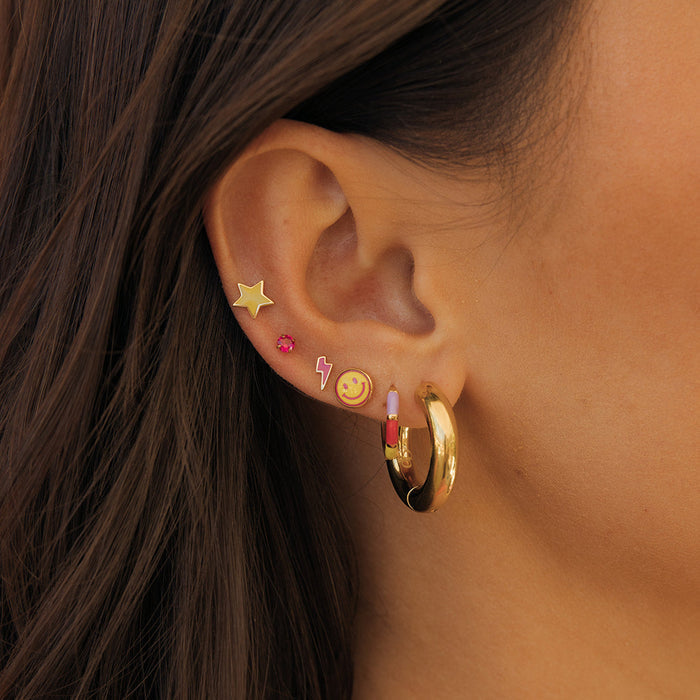 Neon Vibes Flat Back Stud