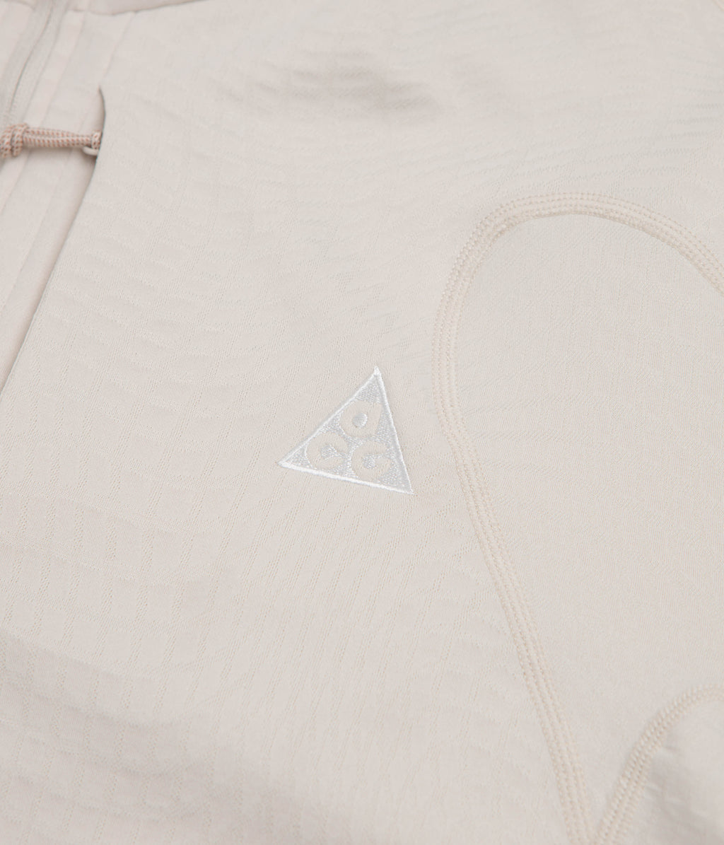 Nike ACG Wolf Grid 1/2 Zip Sweatshirt - Light Orewood Brown / Cream II / Summit White