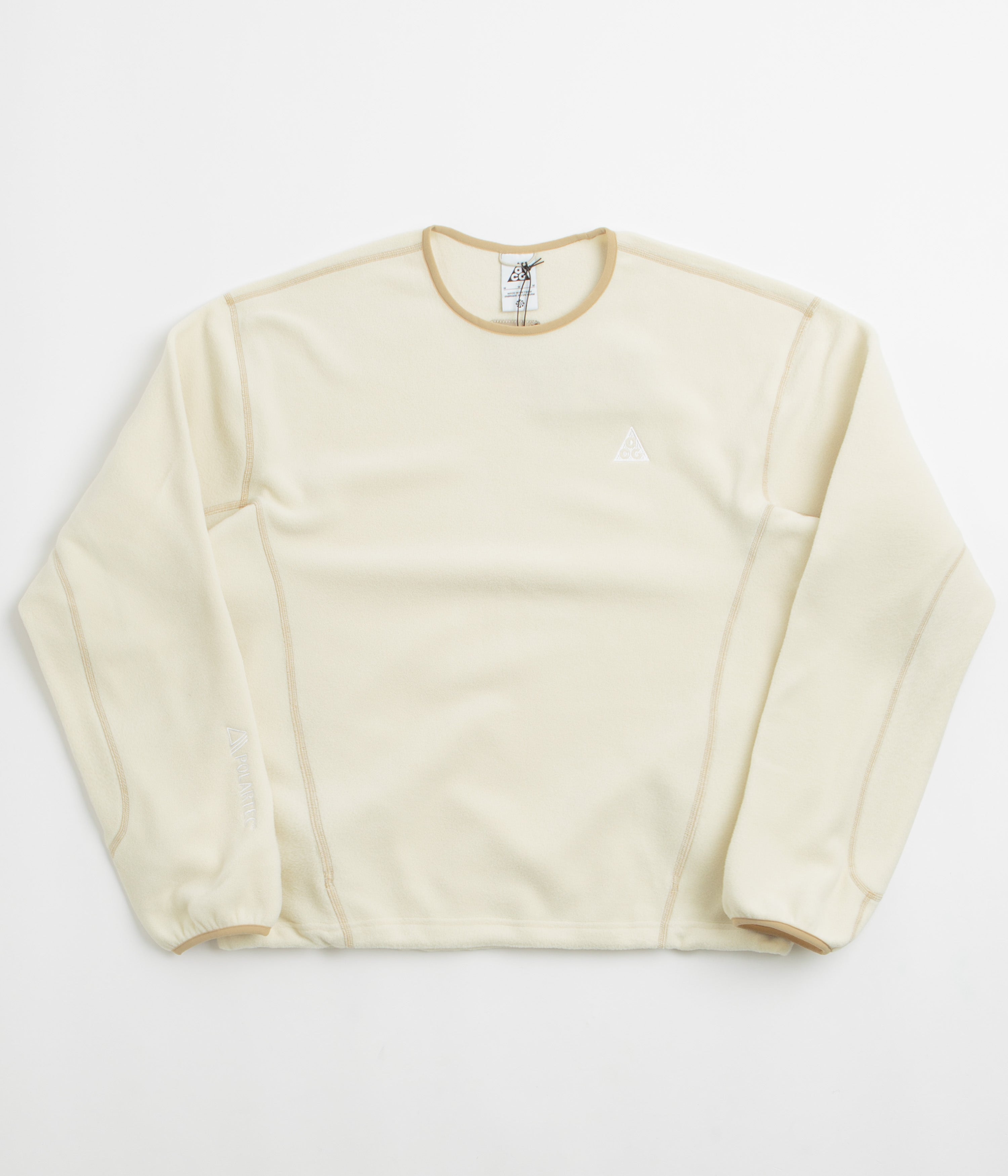 Nike ACG Wolf Tree Crewneck Sweatshirt - Light Khaki / Parachute Beige / Summit White