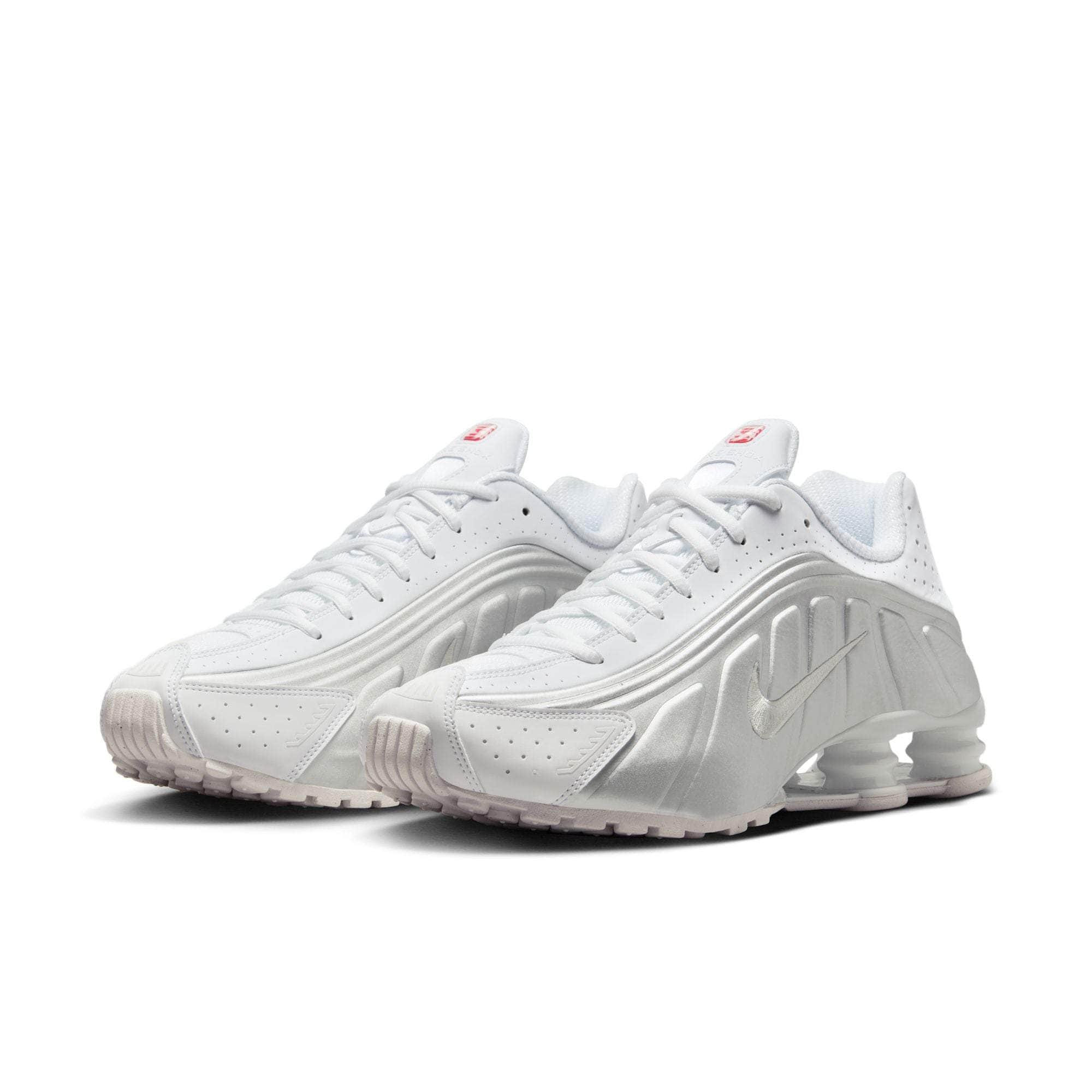 Nike Shox R4 "White Metallic Silver" - Men's