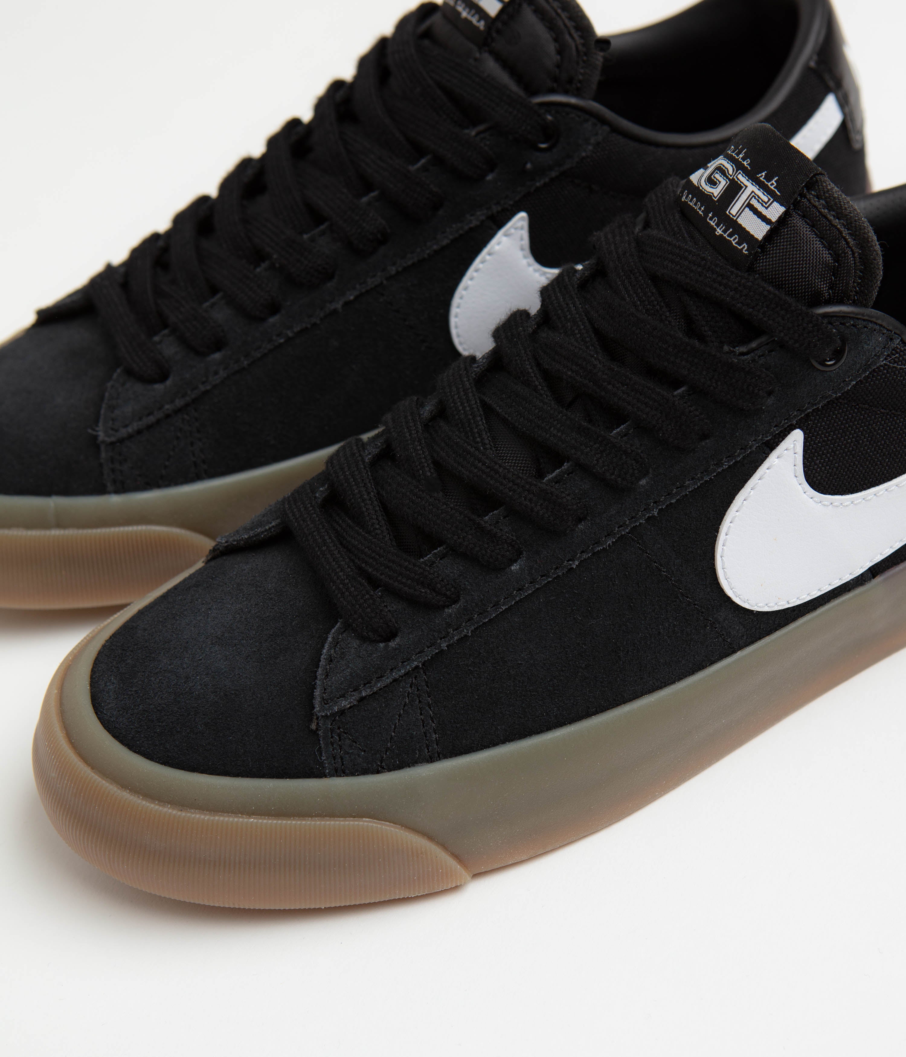 Nike SB Blazer Low Pro GT Shoes - Black / White - Black - White