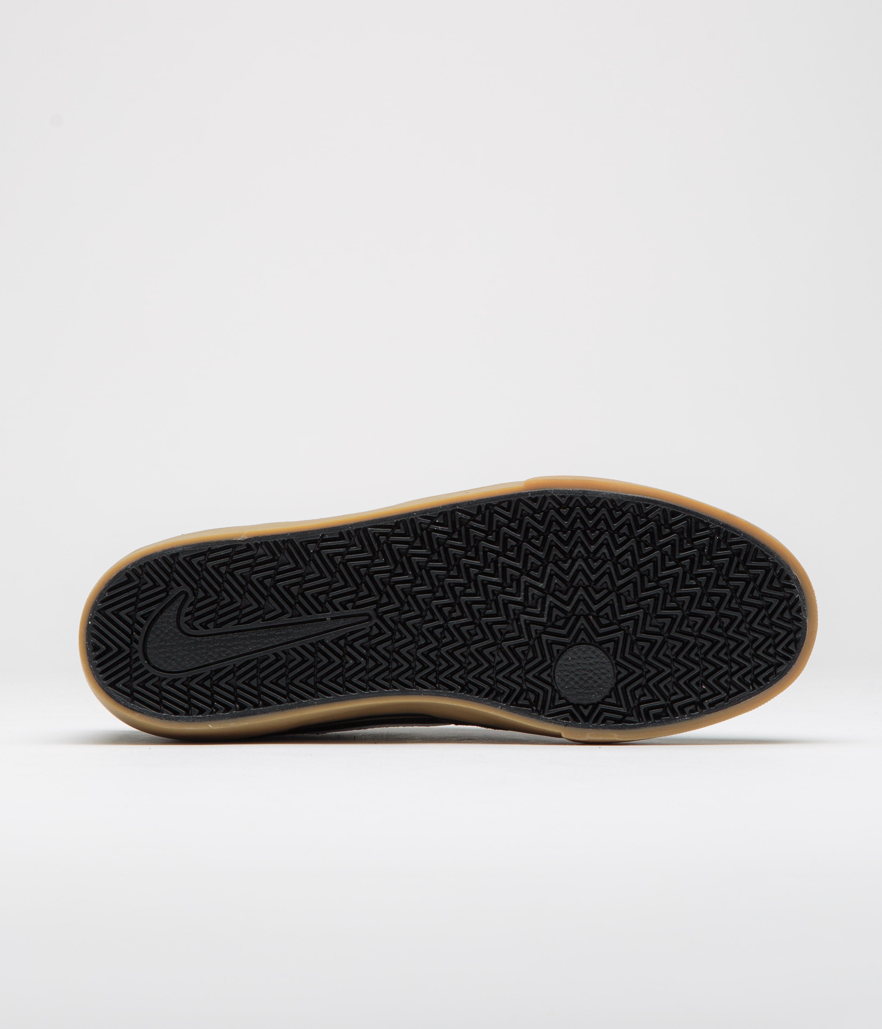 Nike SB Chron 2 Shoes - Black / White - Black - Gum Light Brown