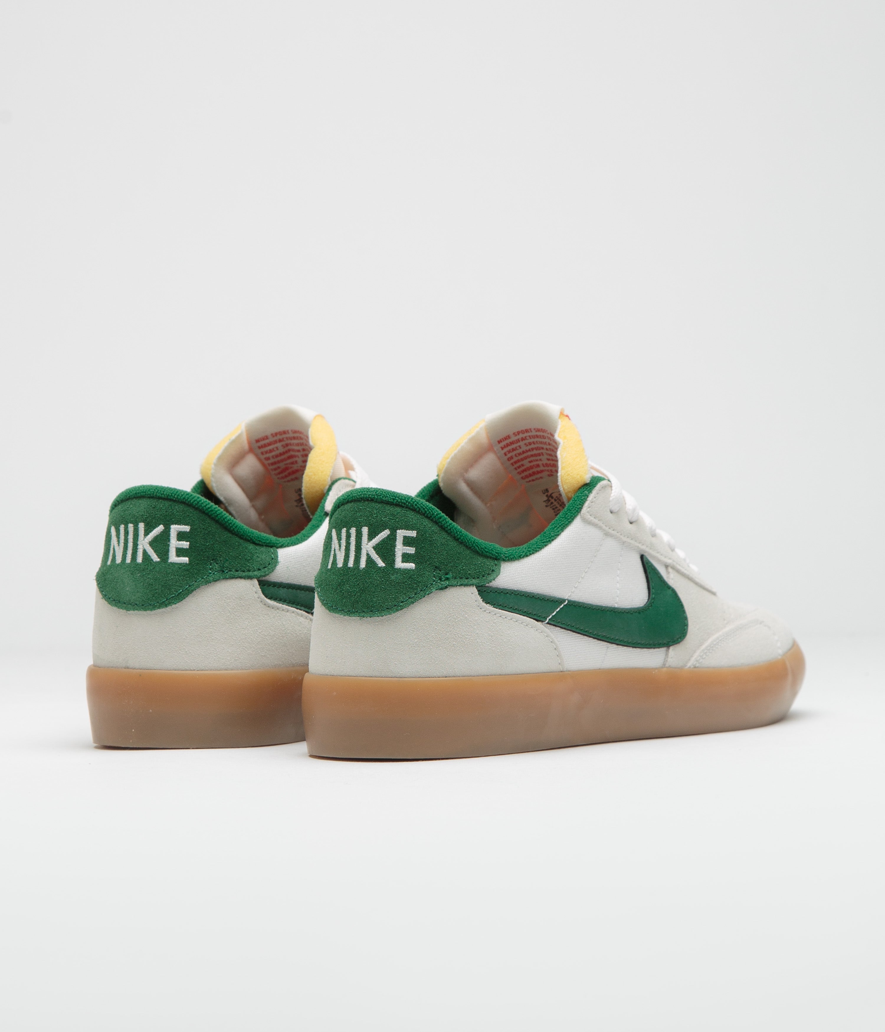 Nike SB Heritage Vulc Shoes - Sail / Gorge Green - Sail - Safety Orange