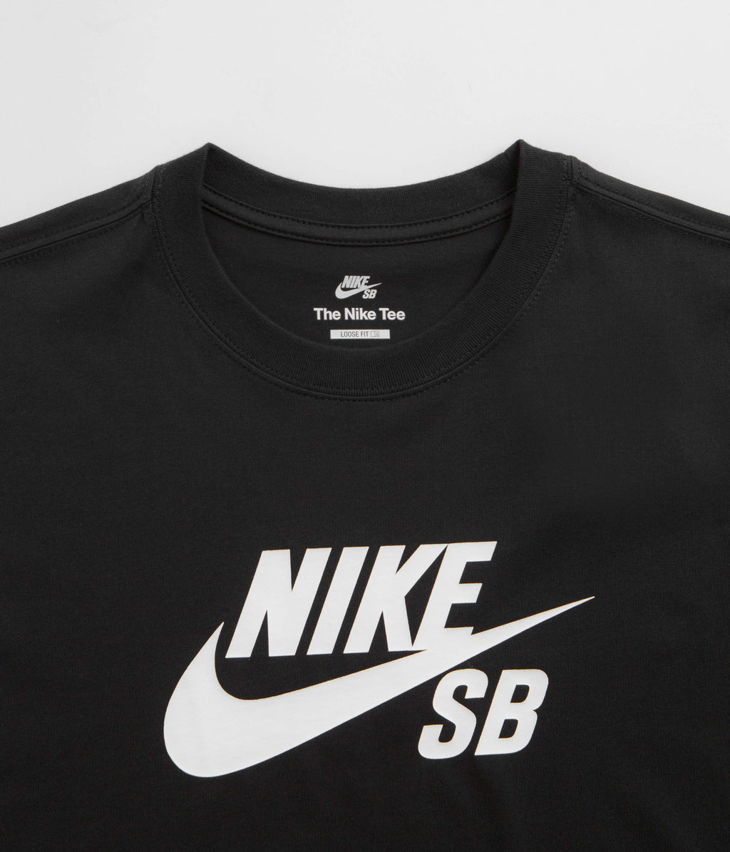Nike SB Large Logo T-Shirt - Black / White