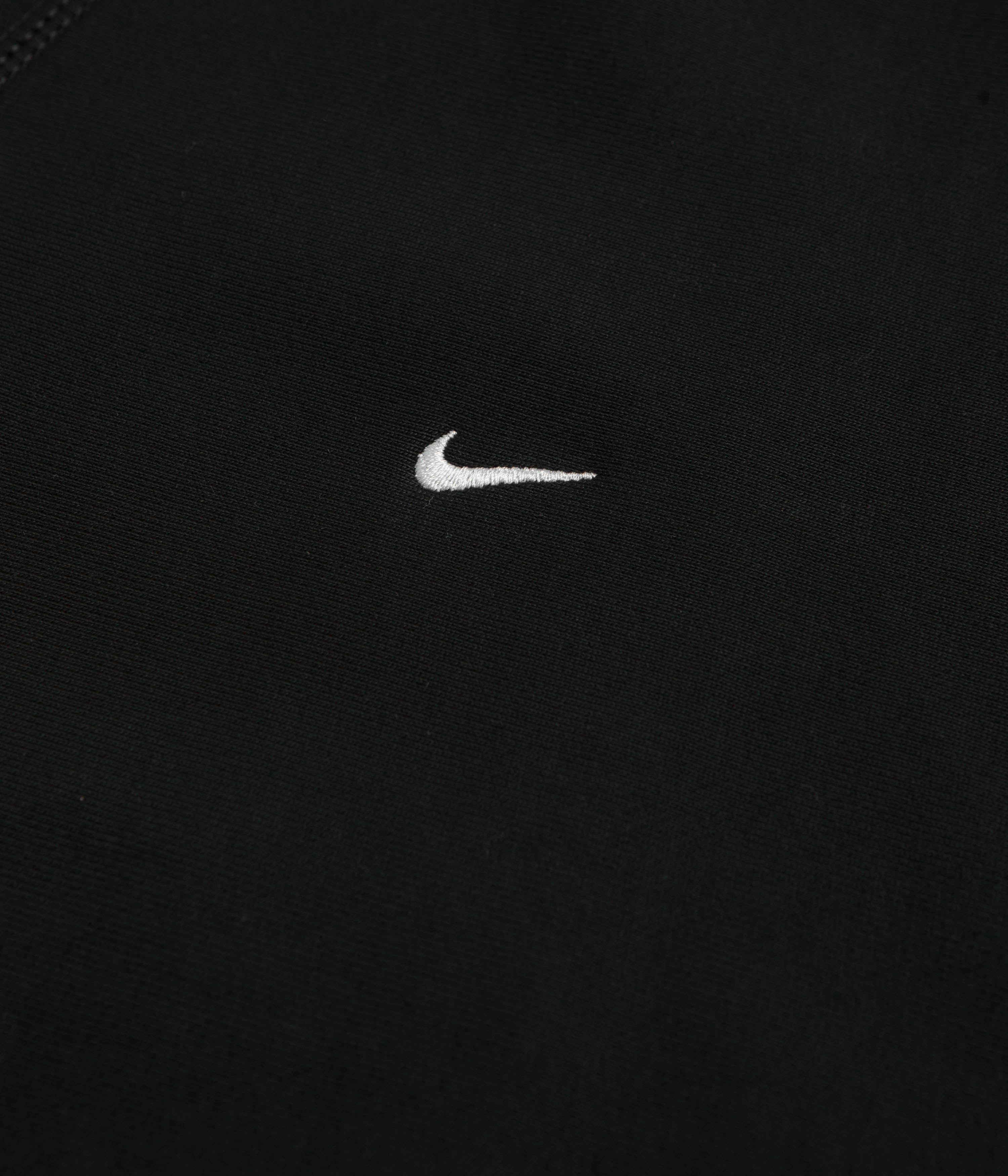 Nike Solo Swoosh Crewneck Sweatshirt - Black / White / White