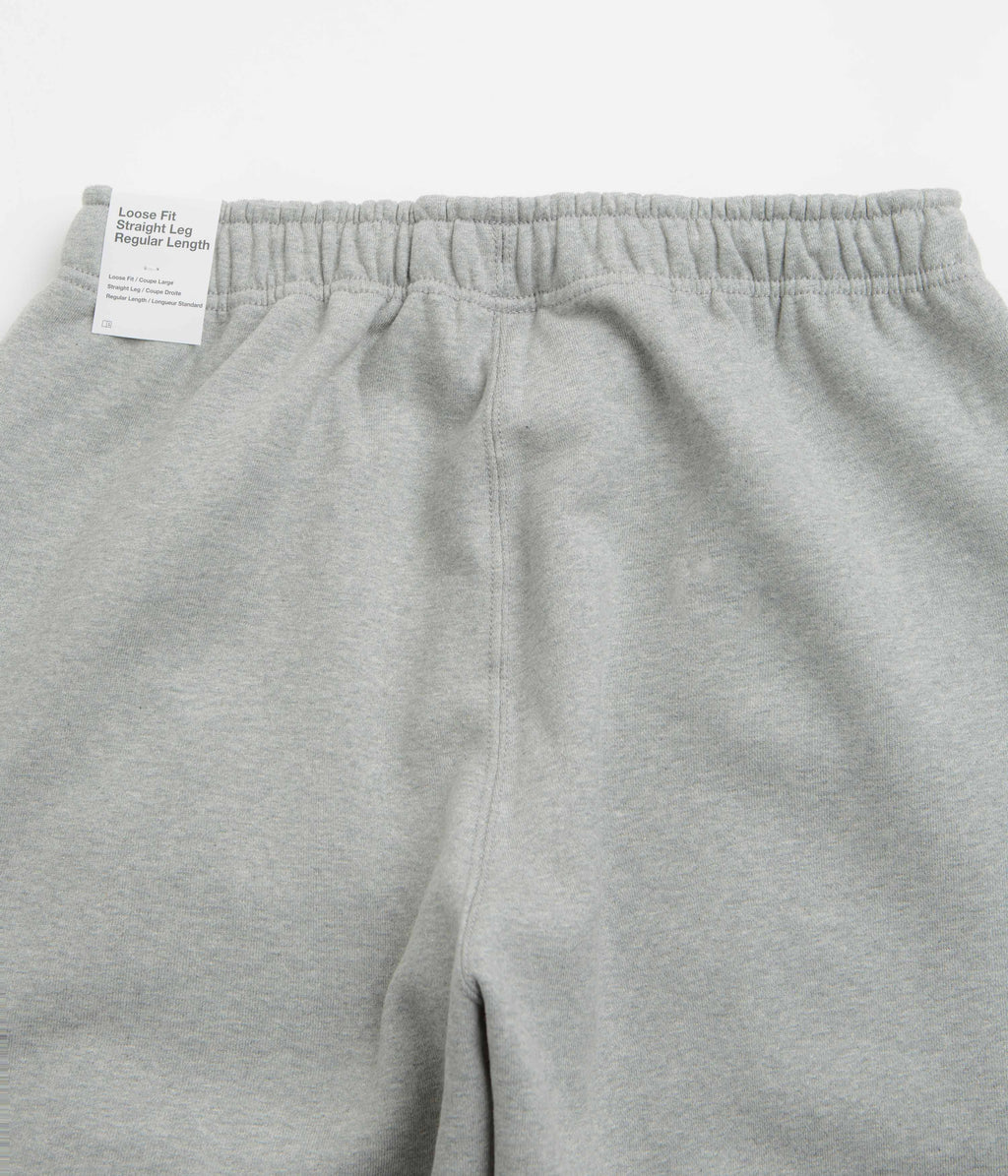 Nike Solo Swoosh Cuffed Sweatpants - Dark Grey Heather / Light Smoke Grey / White