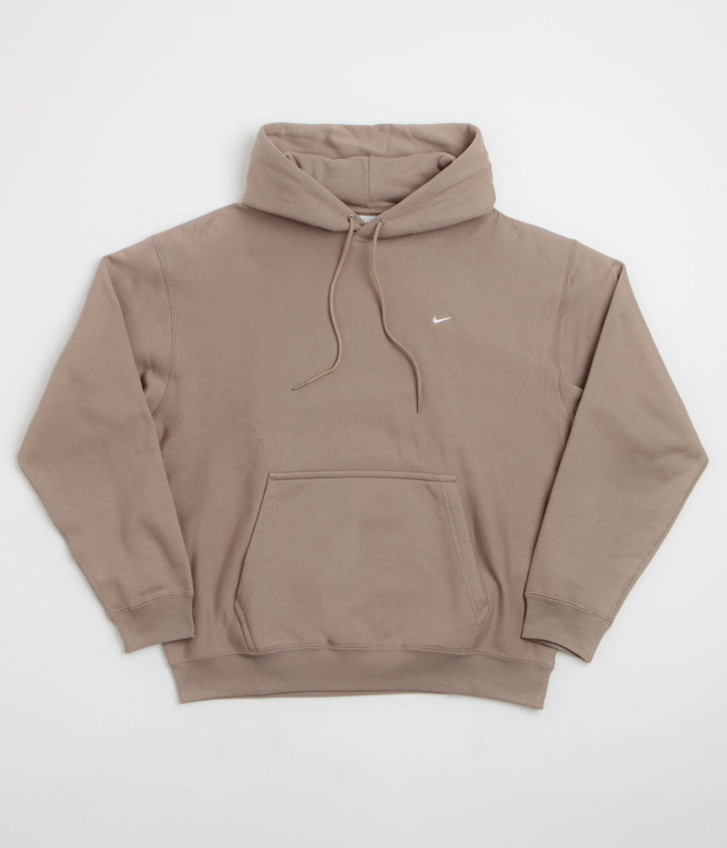 Nike Solo Swoosh Hoodie - Mink Brown / Mink Brown / White
