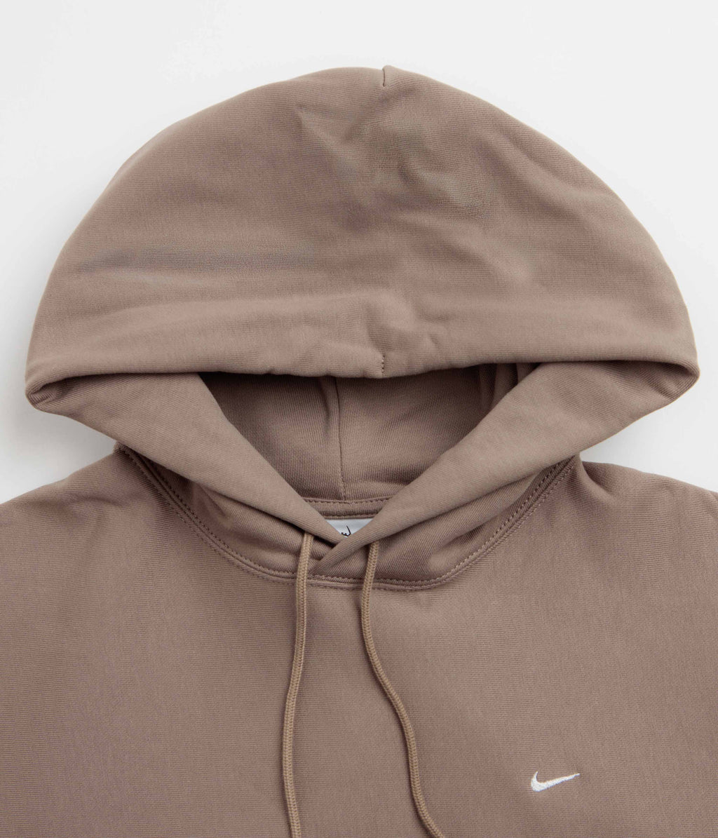 Nike Solo Swoosh Hoodie - Mink Brown / Mink Brown / White