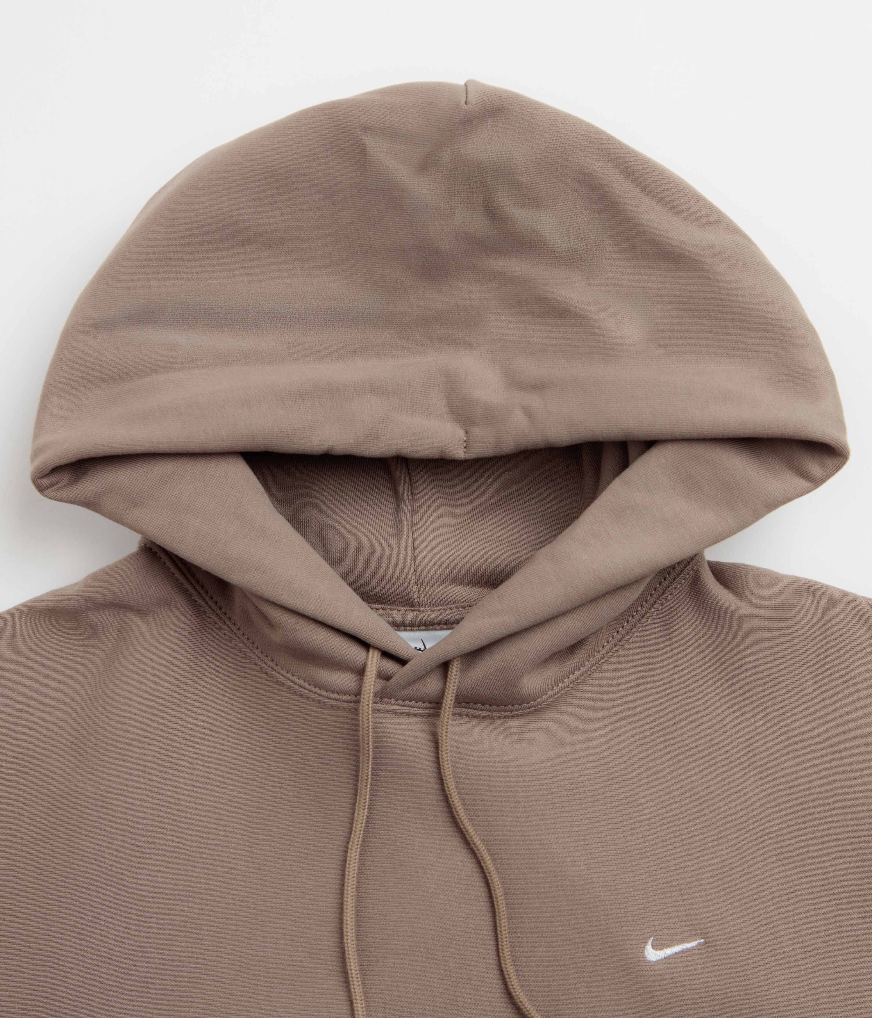 Nike Solo Swoosh Hoodie - Mink Brown / Mink Brown / White