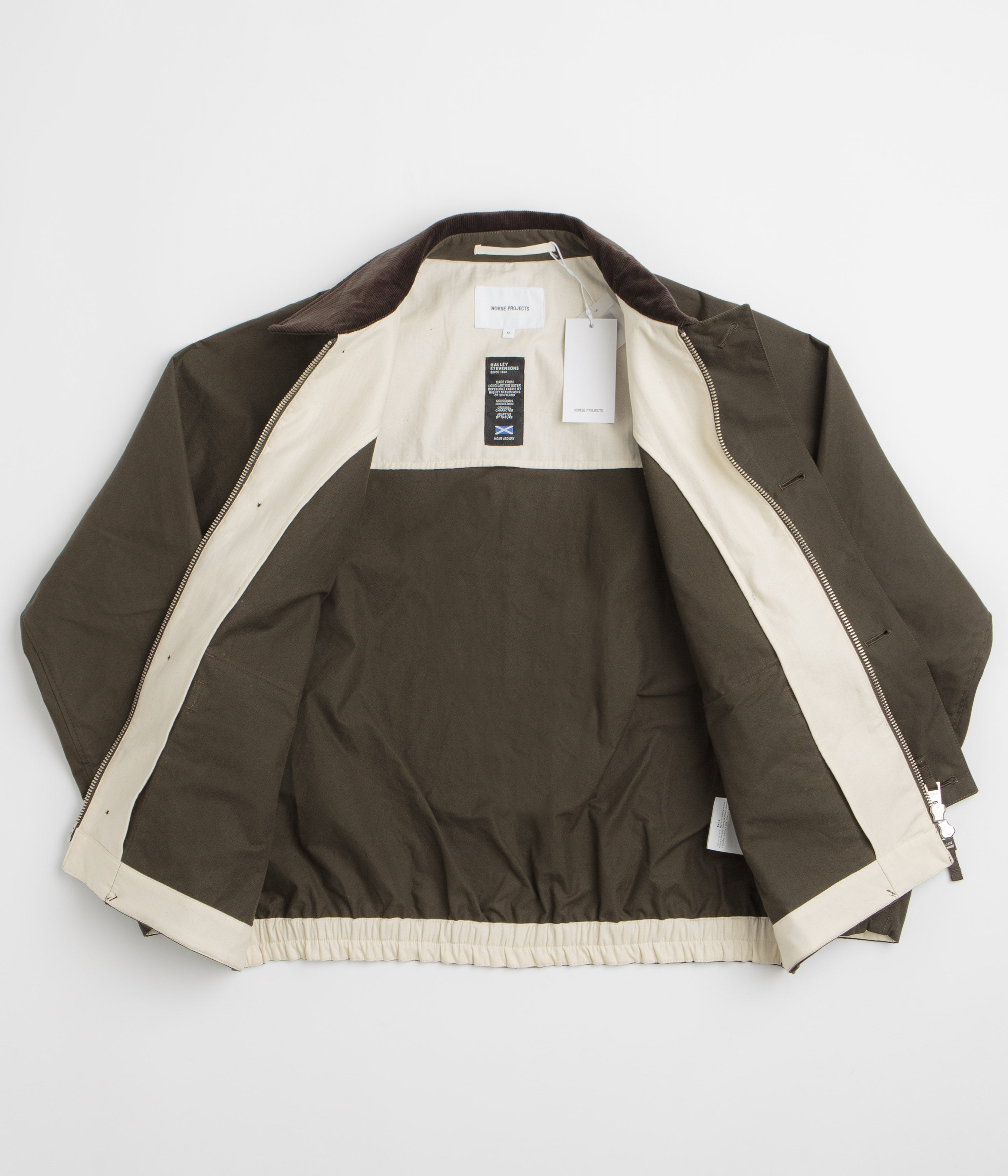 Norse Projects Holmen Wax Light Jacket - Delicioso Brown