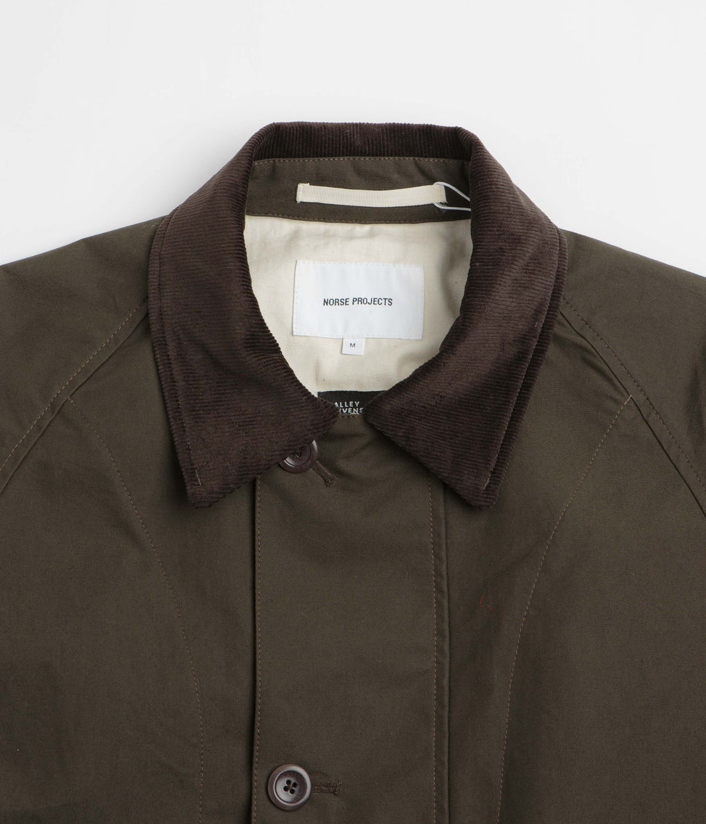 Norse Projects Holmen Wax Light Jacket - Delicioso Brown