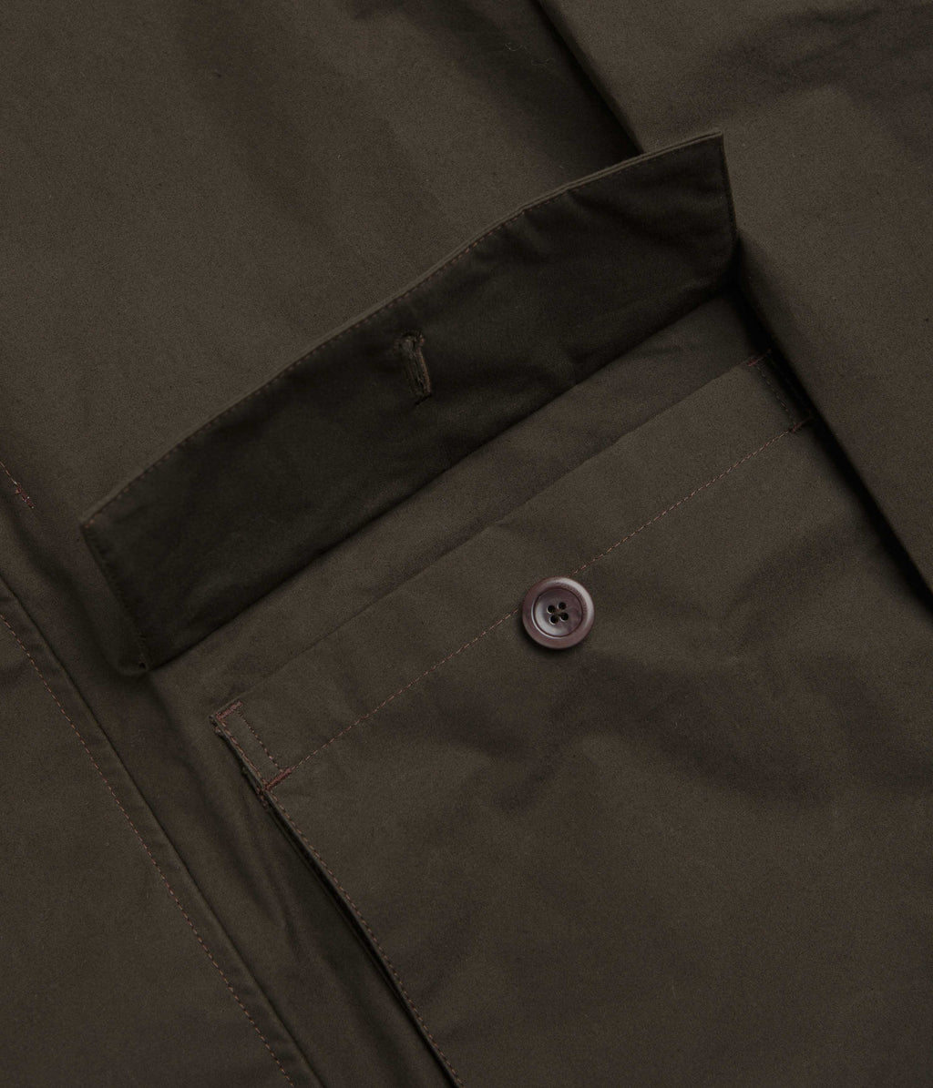 Norse Projects Holmen Wax Light Jacket - Delicioso Brown
